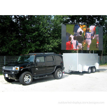 Mobile Trailer Mounted Led Screens P25 , Opto + Silan Chips V60/h120
